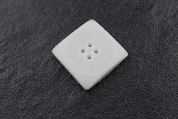 compressed cube button 20 millimetre (printed colour: grey)