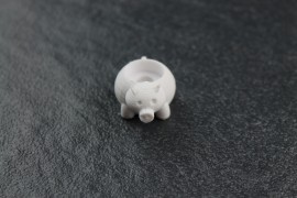 stretch cord ball: pig (printed colour: grey)