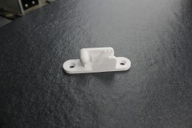 Anschraub-Klemme 8 mm ausgedruckt - weiß