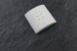 round roof button 20 millimetre (printed colour: grey)