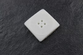 compressed cube button 20 millimetre (printed colour: pink)