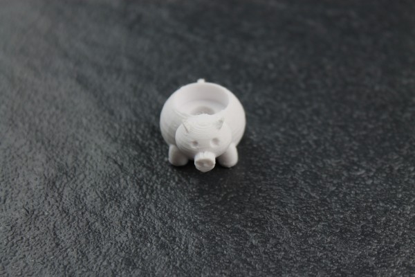 stretch cord ball: pig (printed colour: grey)