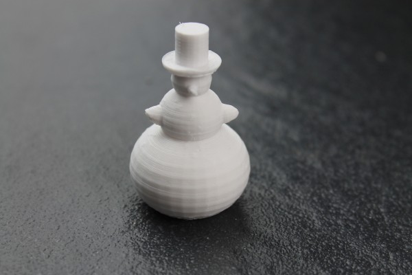 stretch cord ball: snowman (printed colour: white)