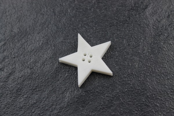 star button 20 millimetre (printed colour: white)